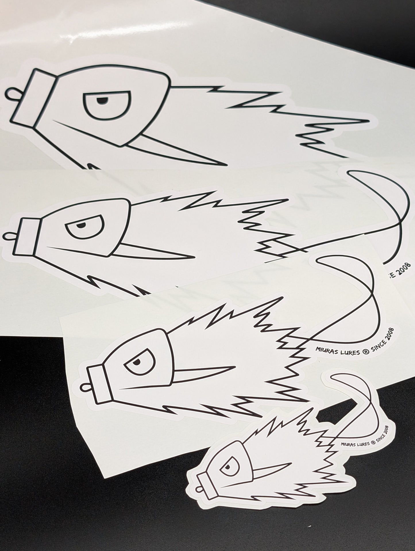 VINIL STICKERS "MIURAS MOUSE" black and white